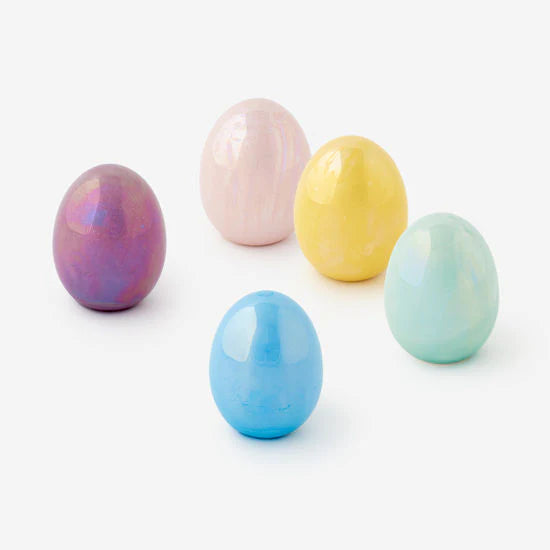 Iridescent Ceramic Egg - Small