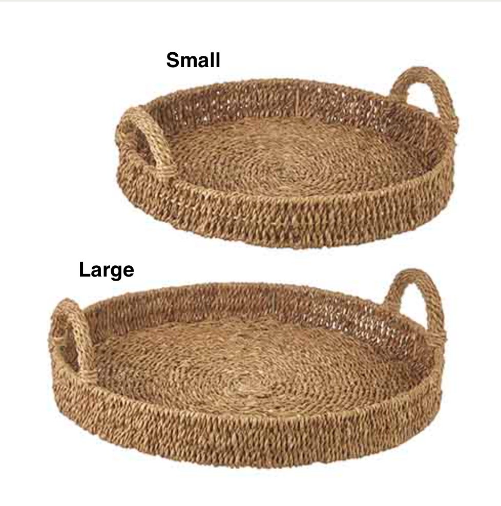 Seagrass Handled Tray - Small