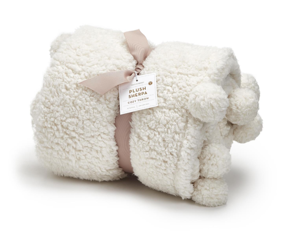 Soft and Cozy Sherpa Throw
