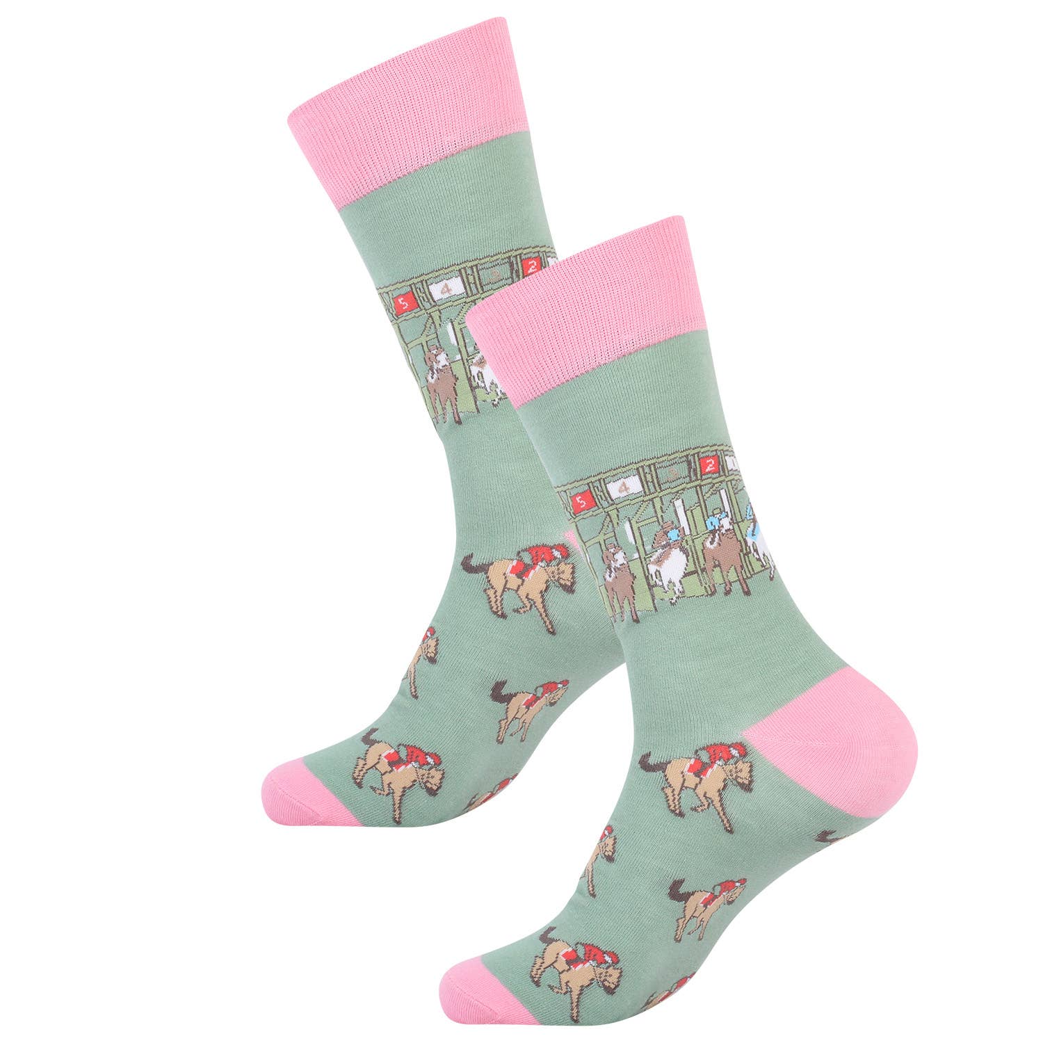 Horse Racing Out of the Gate Derby Socks