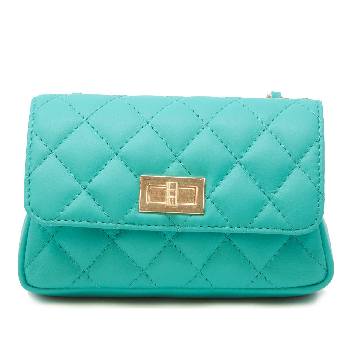 GF1195 GENUINE ITALIAN LEATHER EVENING CROSSBODY: GOLD