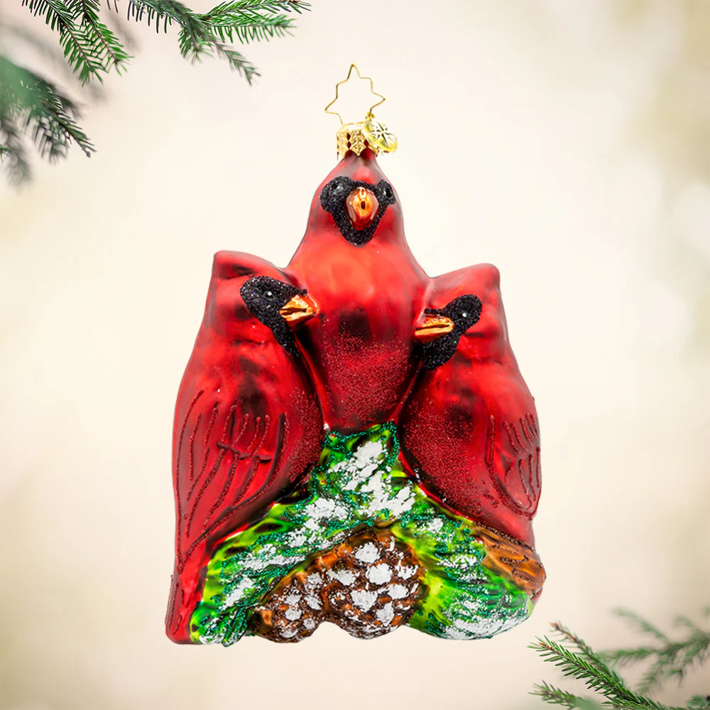 Cardinal Garden Greetings - Christopher Radko