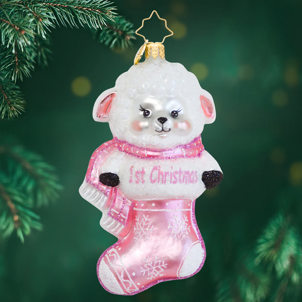 Christopher Radko - A Snowy Pink First Christmas