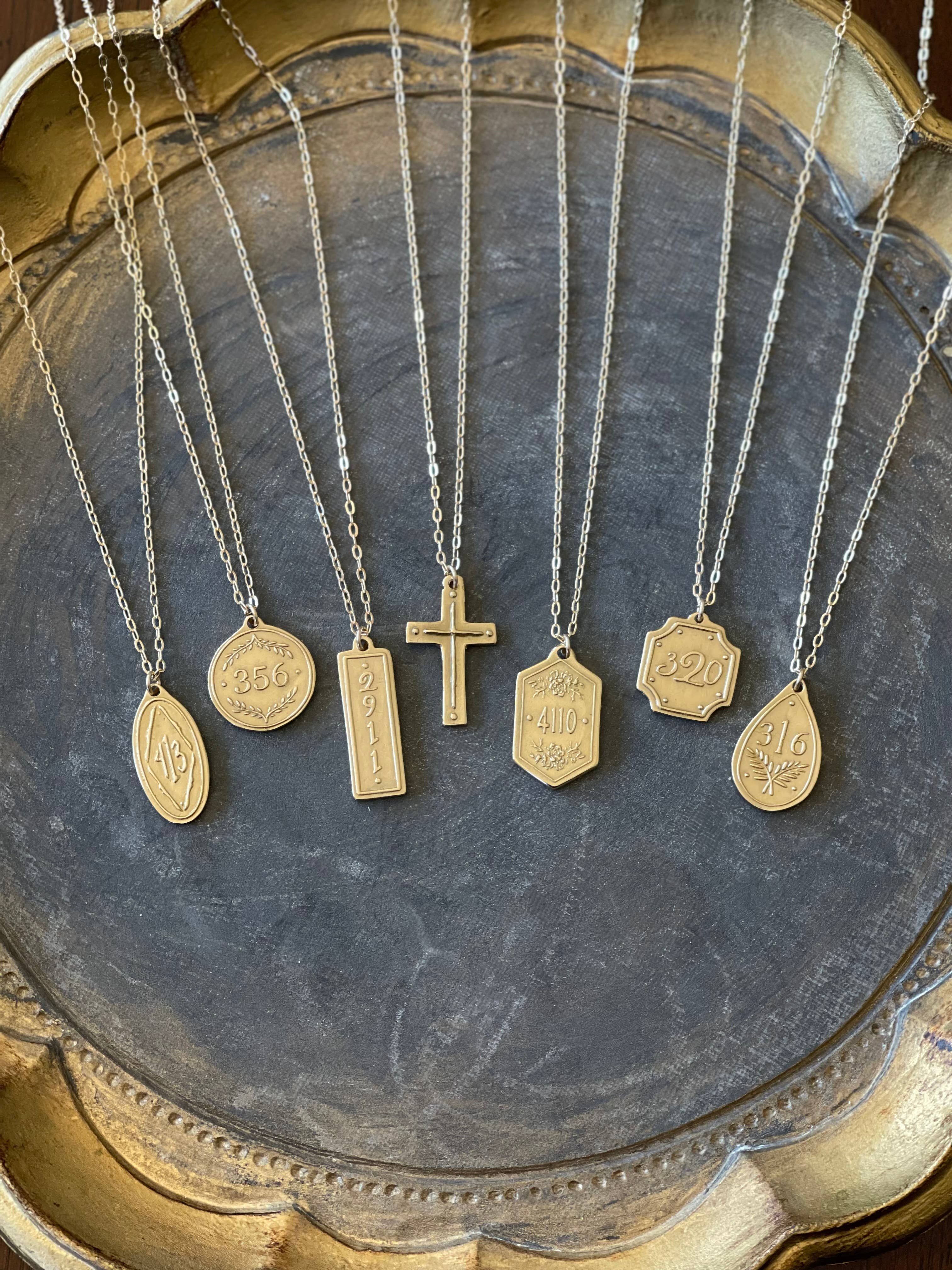Pendant Scripture Verse Necklace - Proverbs 3:5-6:  - 22" long