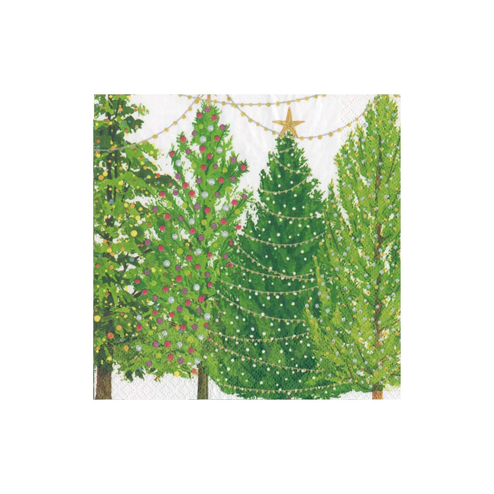 Christmas Tree Cocktail napkin