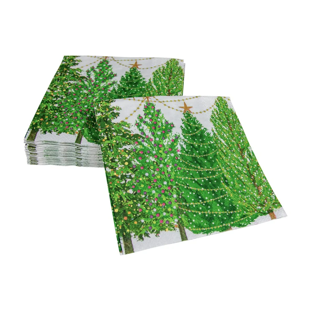 Christmas Tree Cocktail napkin