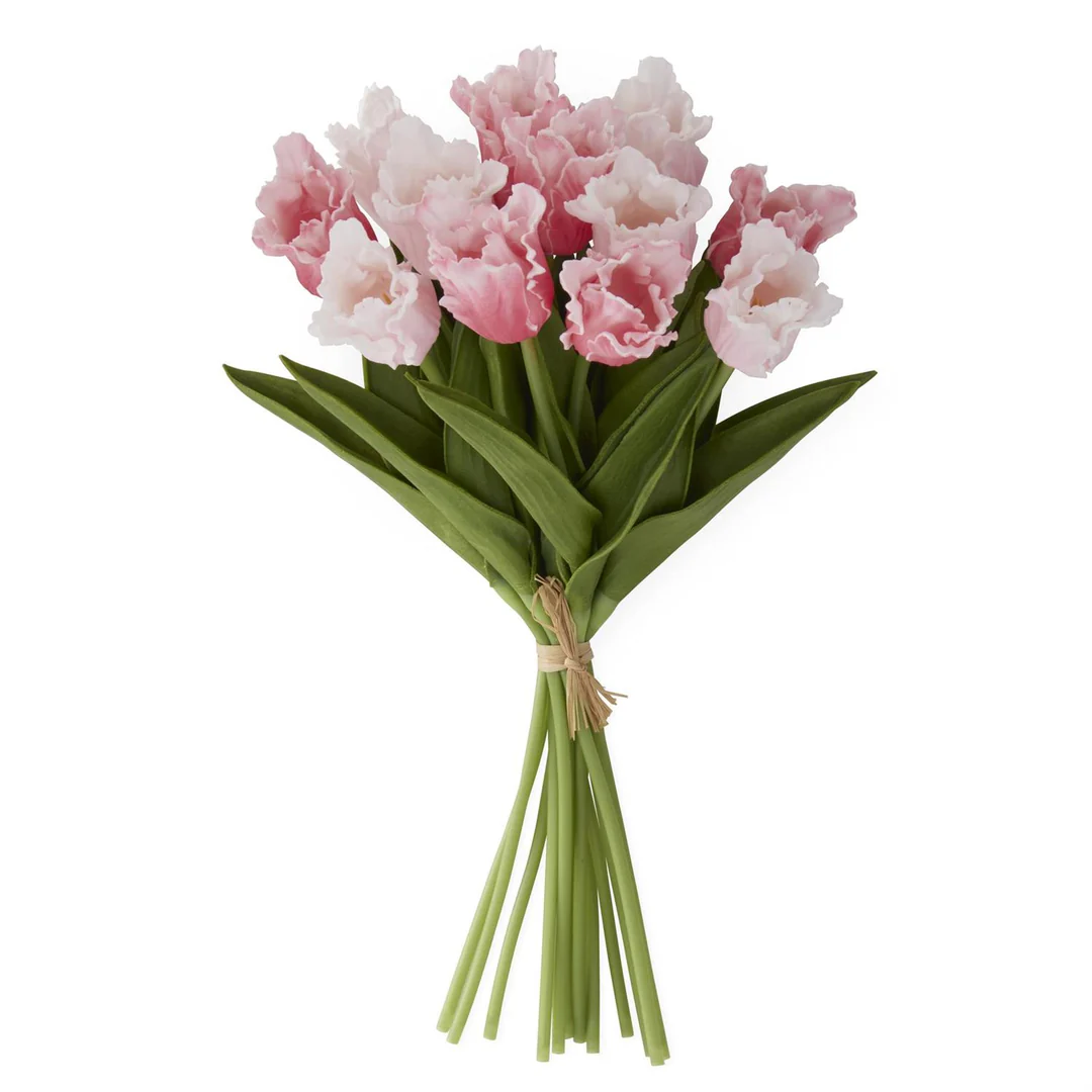 Real Touch Parrot Tulip - Rose