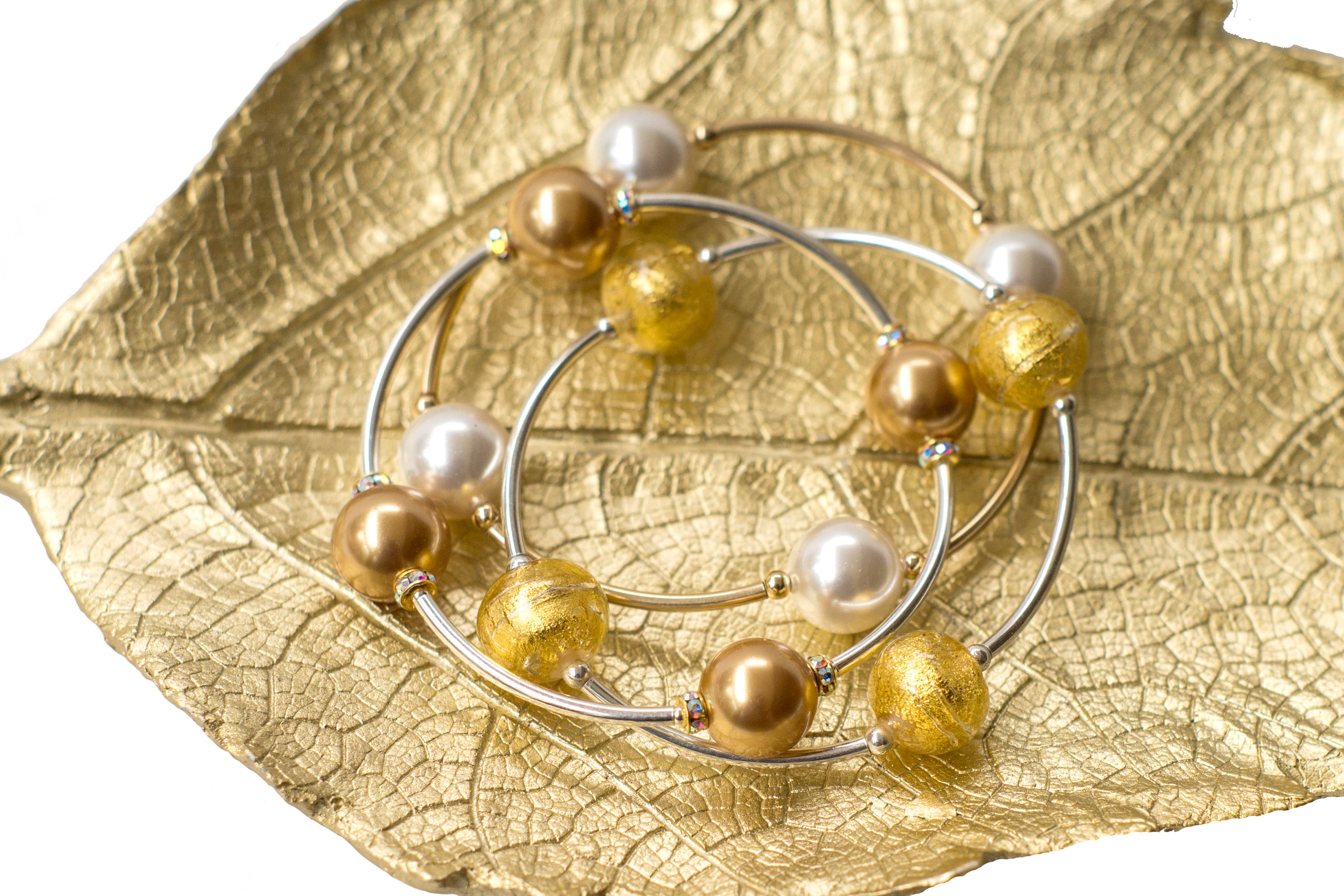 Blessing Bracelet 12mm Gold Pearl