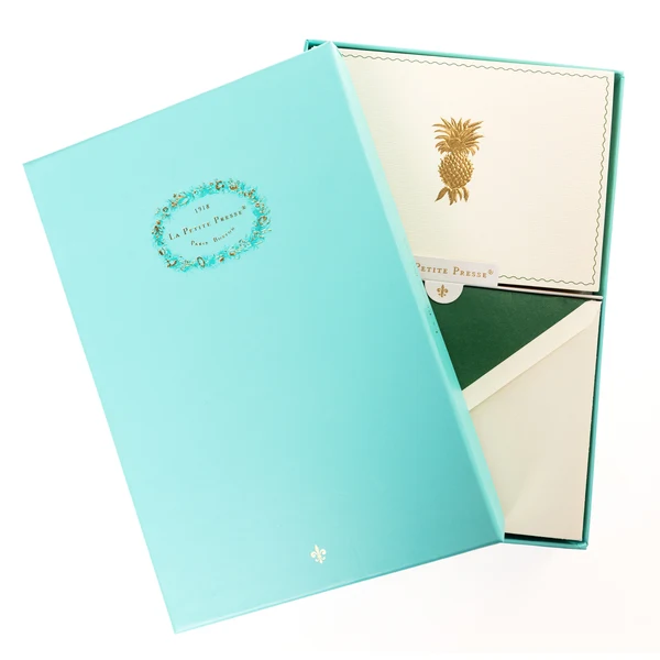 La Petite Presse Pineapple Boxed Correspondence Notes