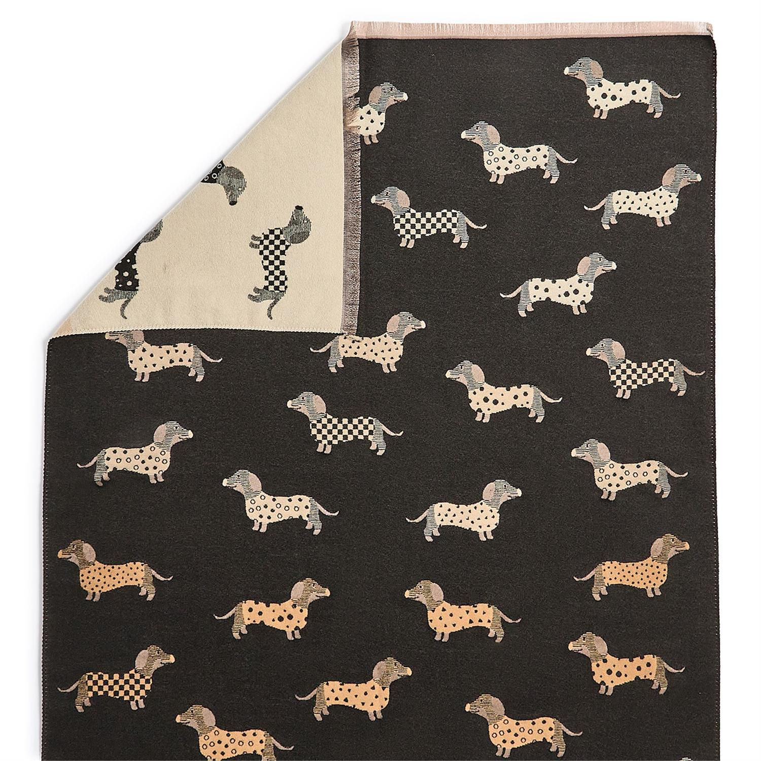 Good Dog Energy Reversible Scarf with Dog Print