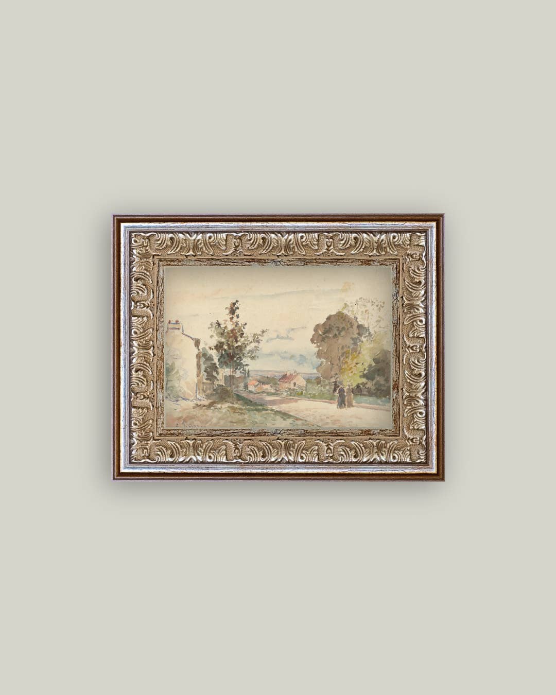 The Road From Versailles Framed Antique Art: 16x12