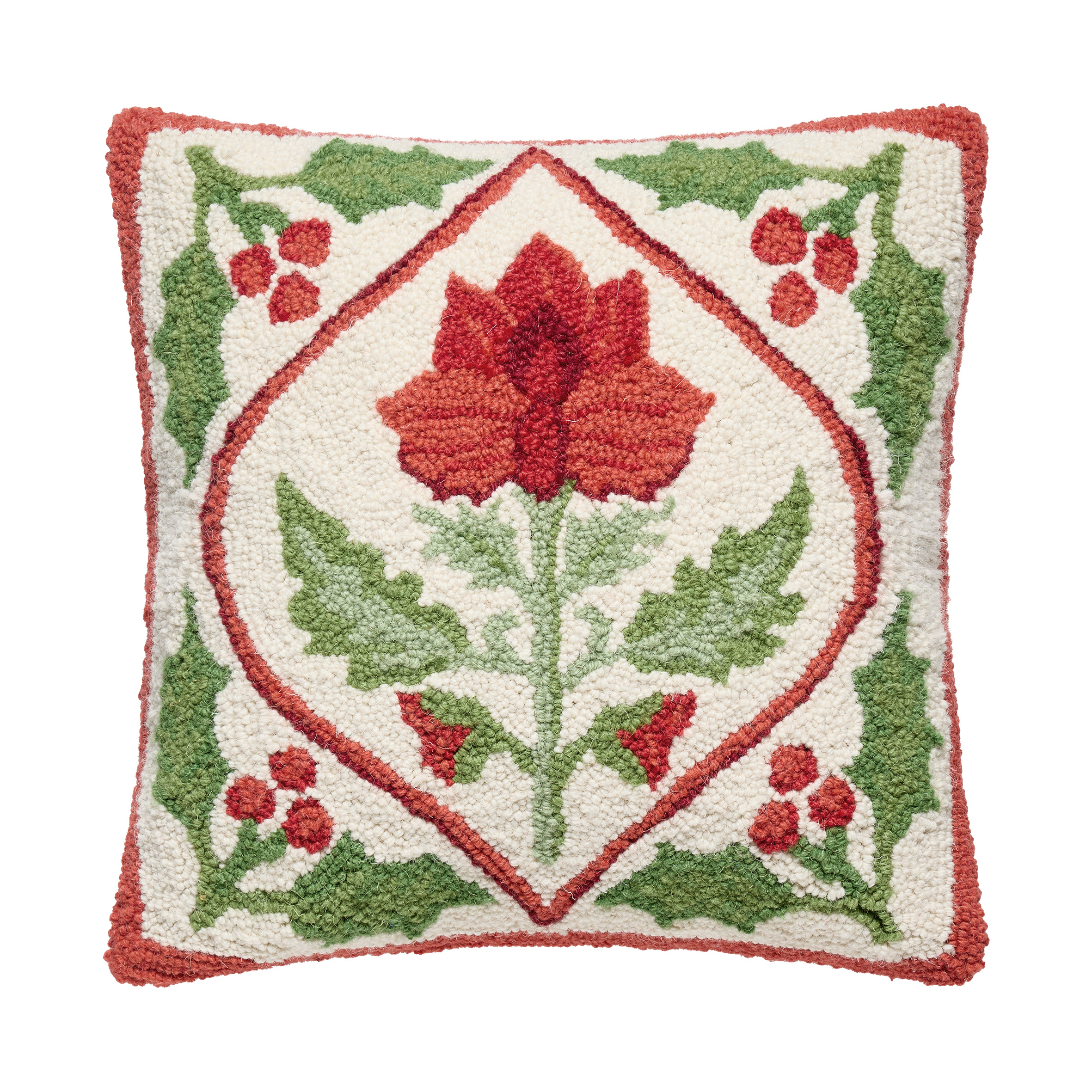Holiday Mughal Flower Hook Pillow