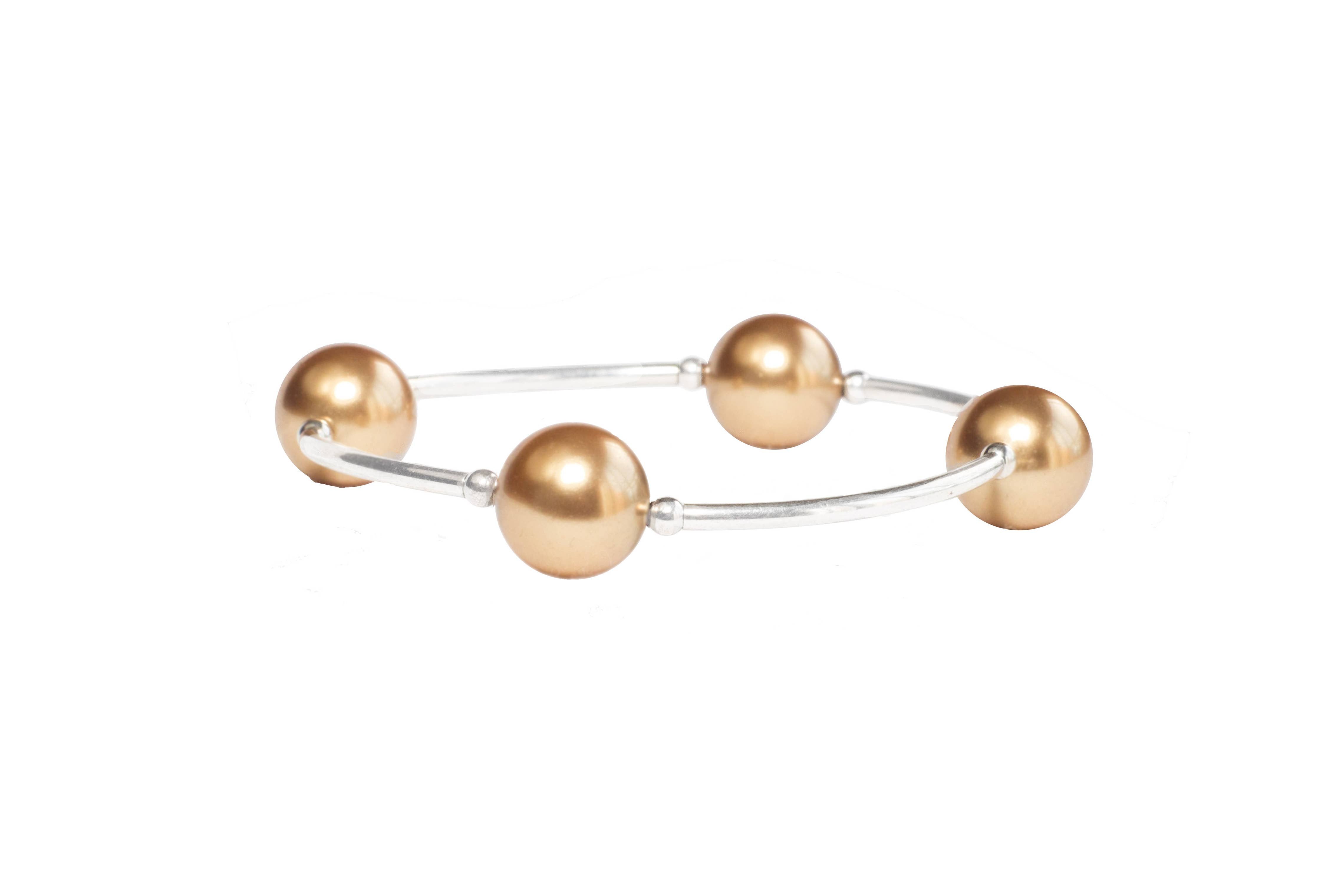 Blessing Bracelet 12mm Gold Pearl