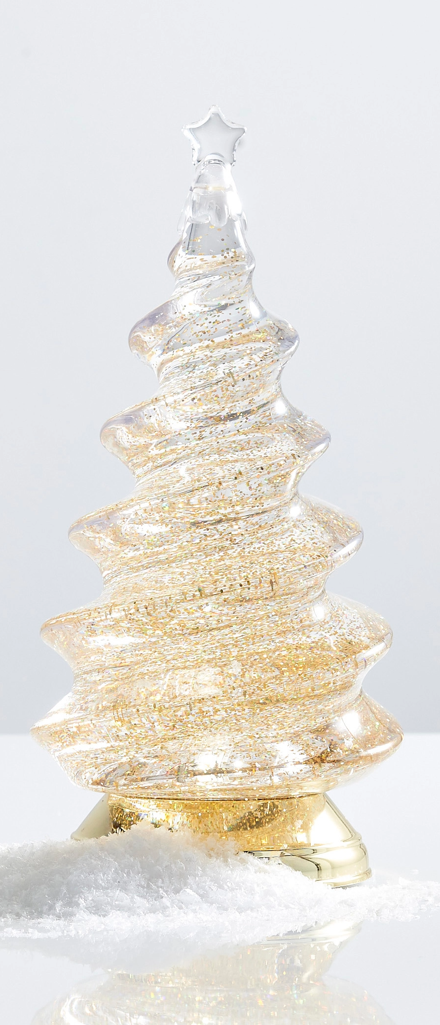 Lighted Gold Spiral Tree