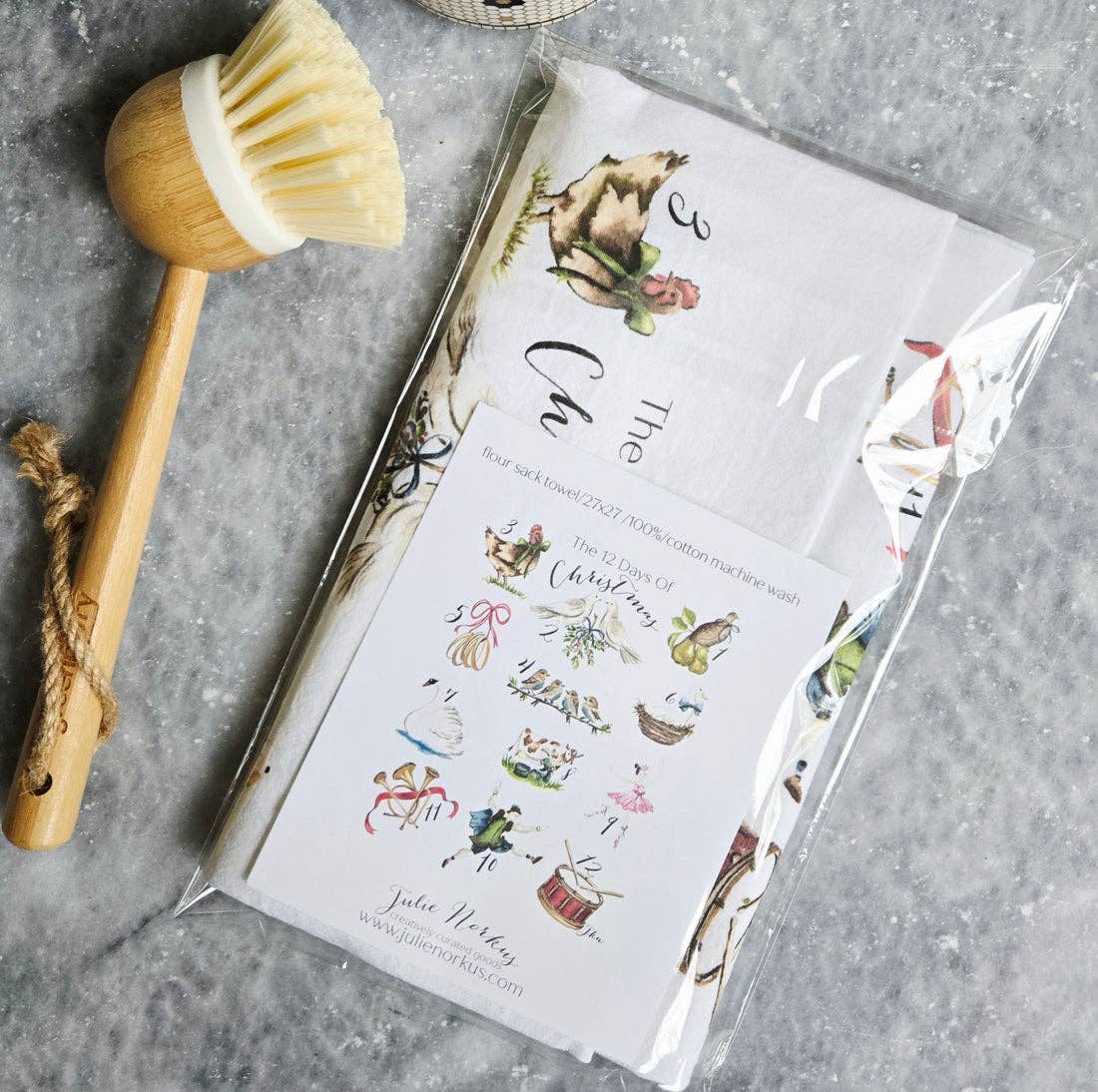 Tea Towel - 12 Days of Christmas