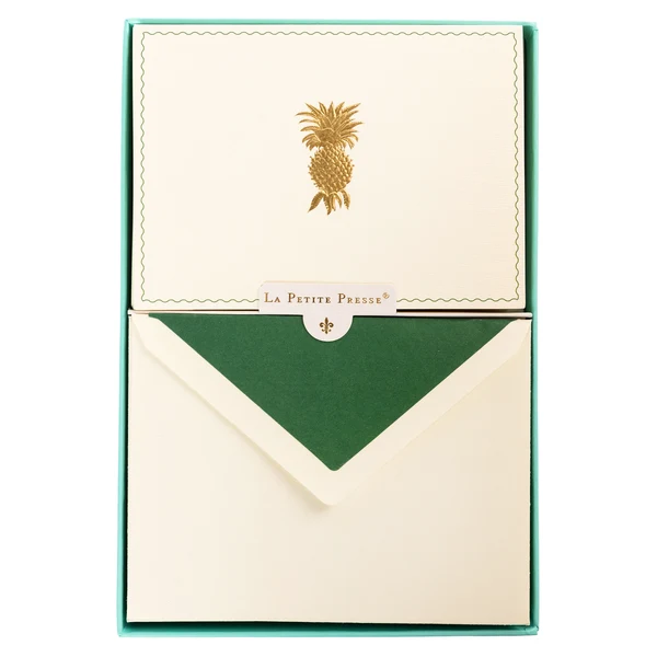 La Petite Presse Pineapple Boxed Correspondence Notes