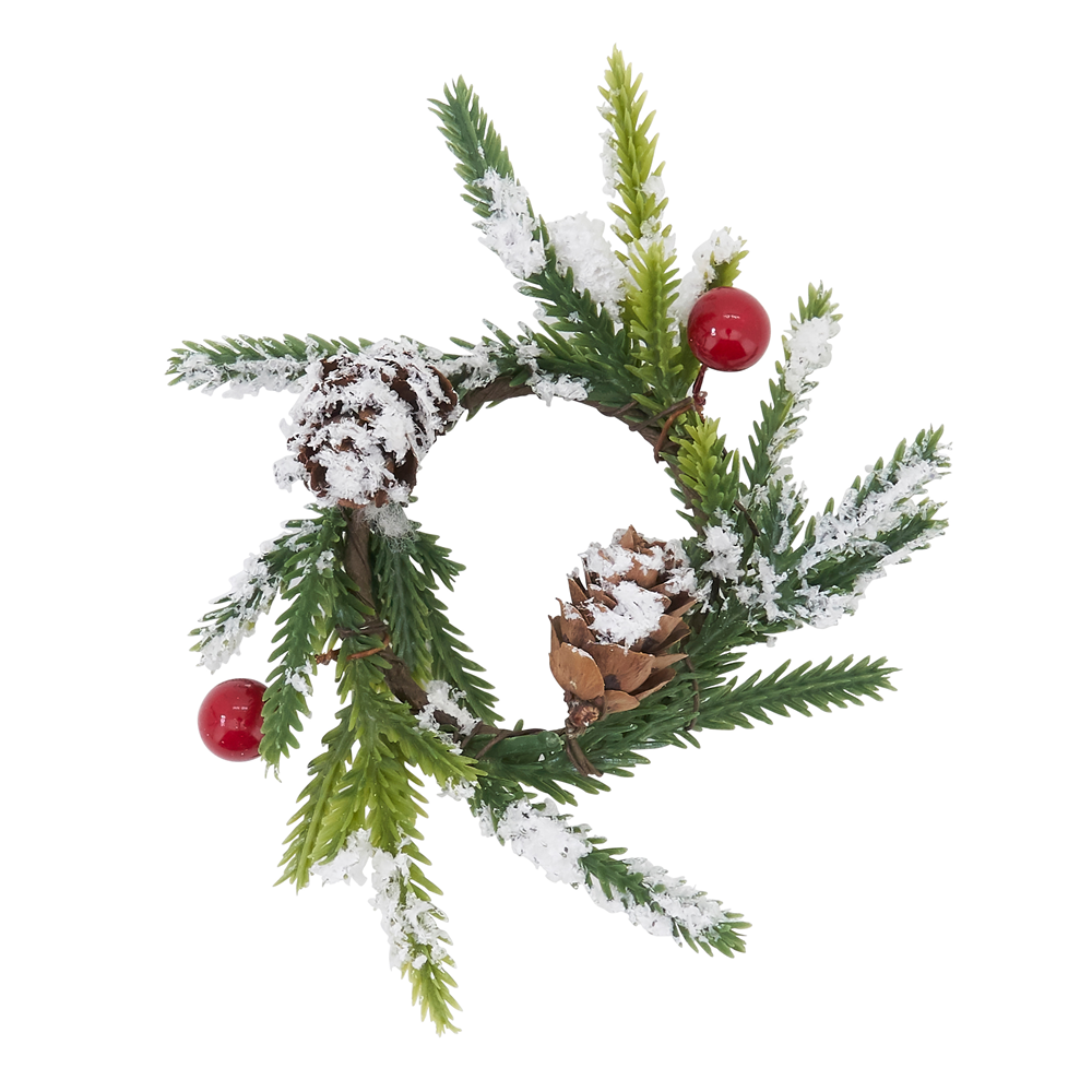 Red Berry Napkin Rings – Set of 4