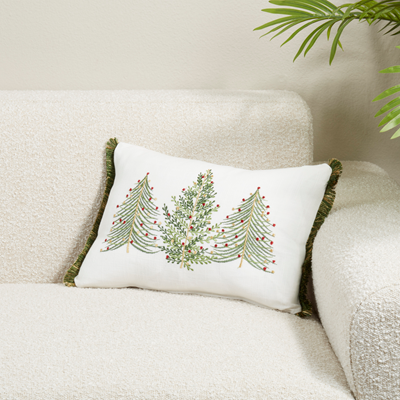 Christmas Trees Pillow – 12" x 18"