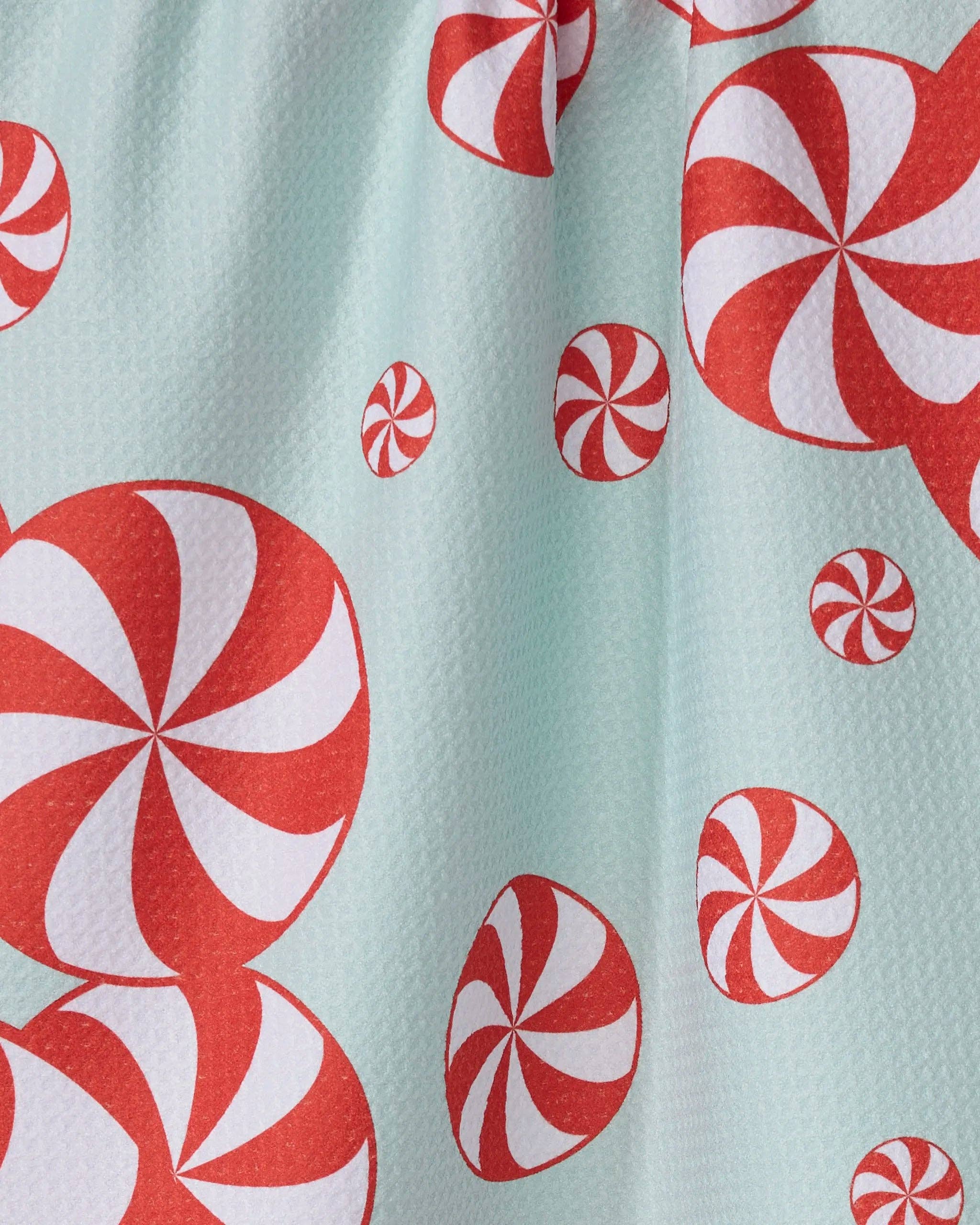 Peppermint Swirl Tea Towel - Geometry