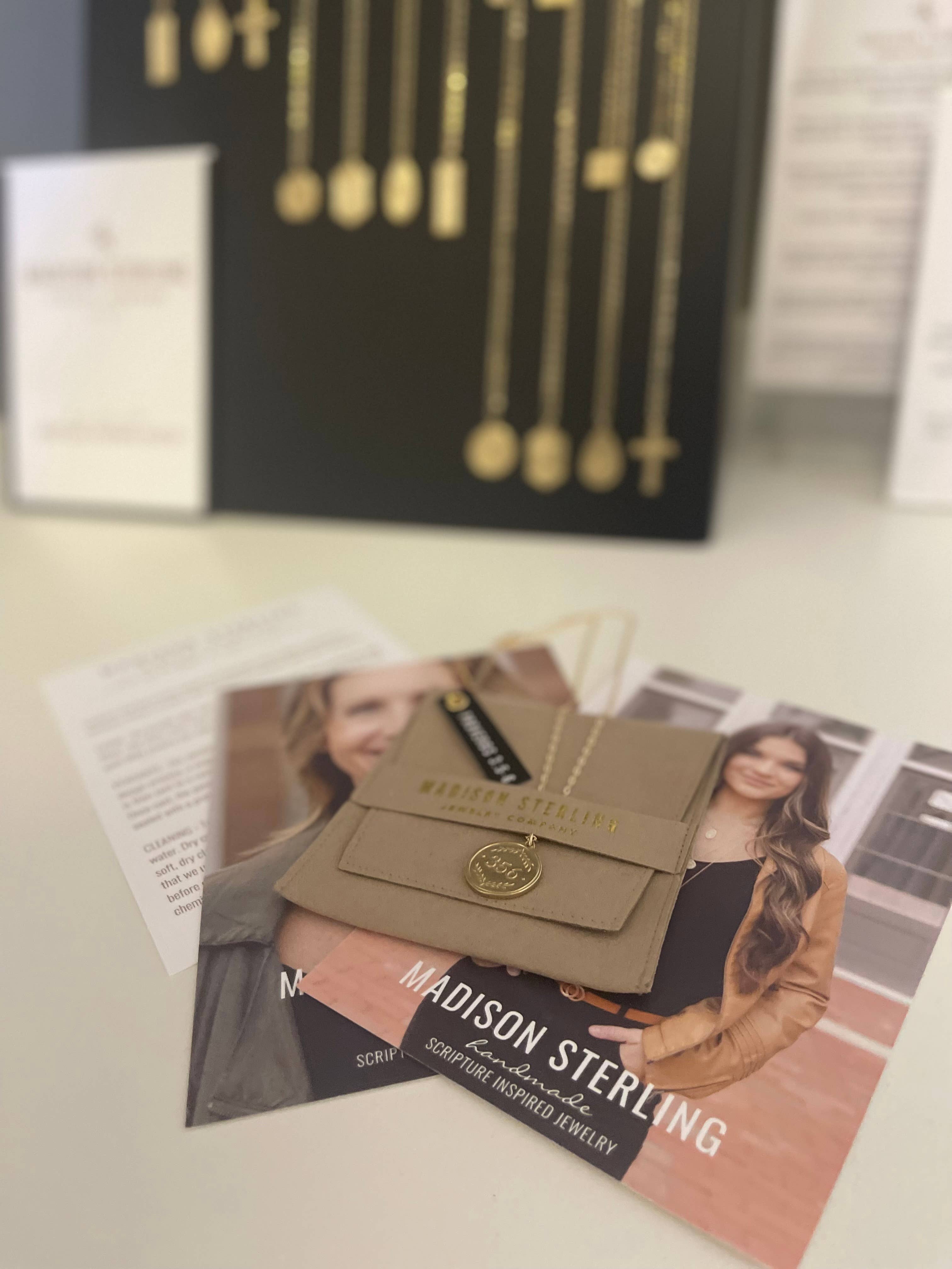 Pendant Scripture Verse Necklace – Isaiah 41:10 - 22" long-