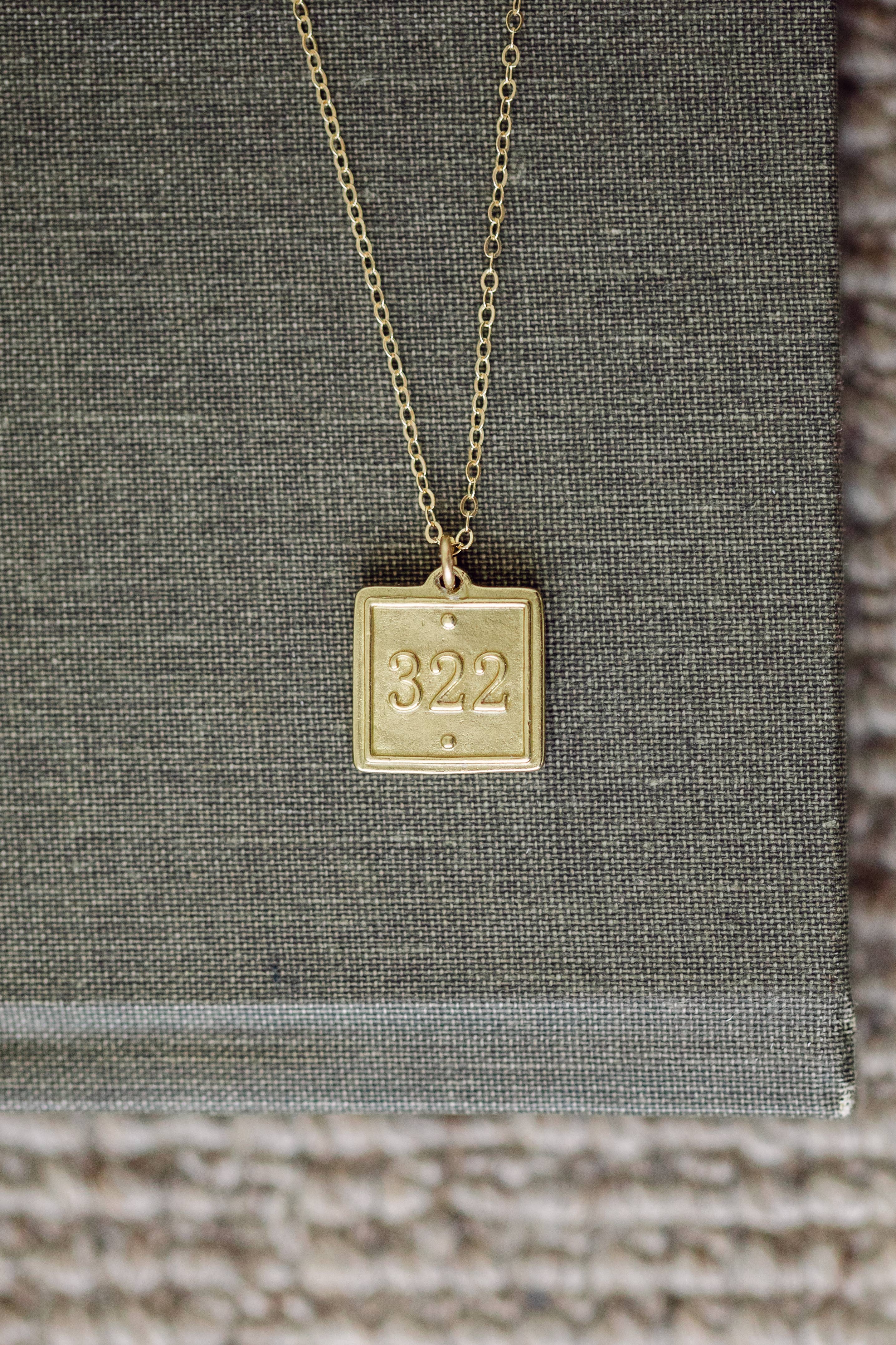 Petite Pendant Scripture Verse Necklace  - Lamentations 3:22: - 22" long