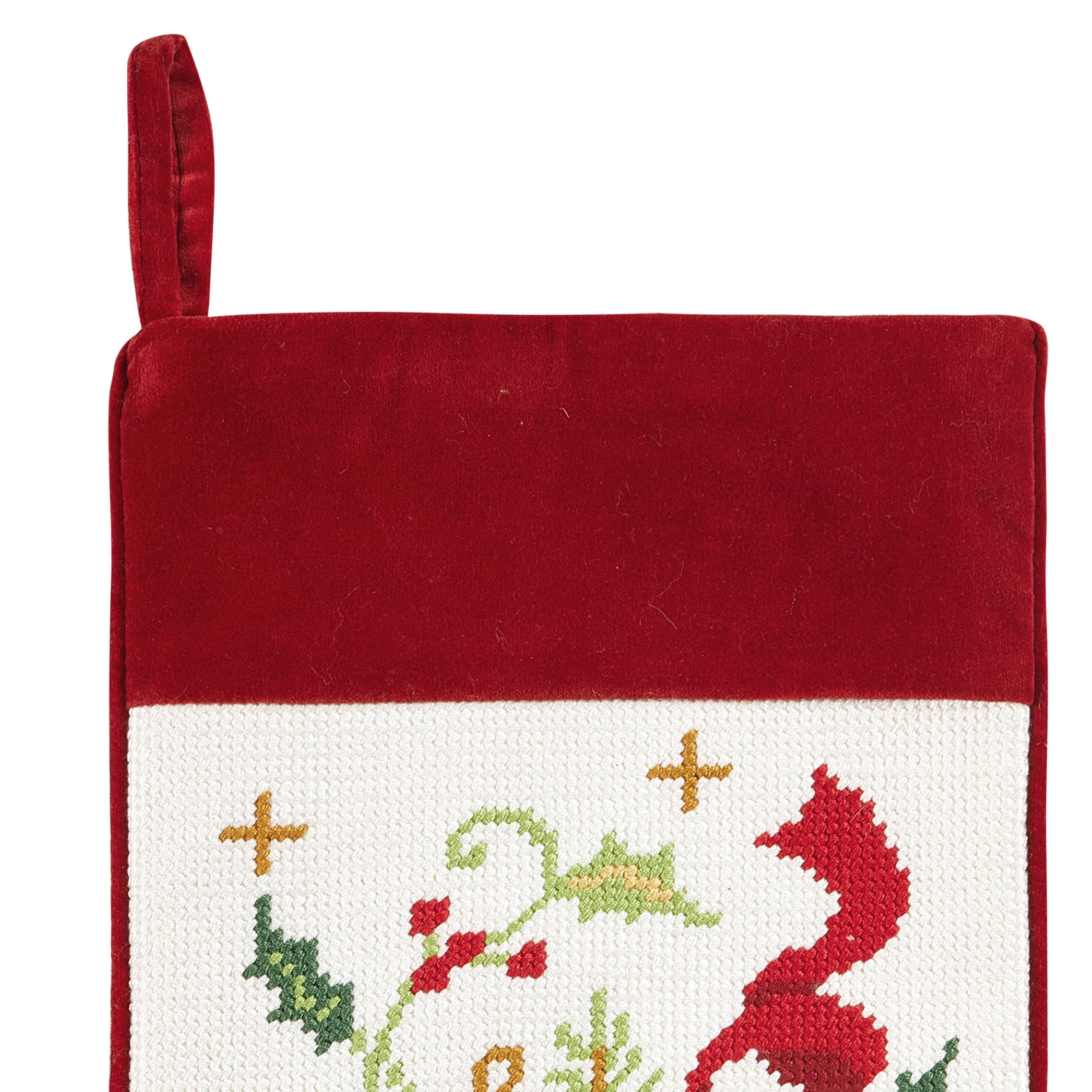 Nostalgic Ornaments Embroidered Stocking