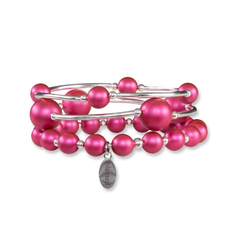Blessing Bracelet 12mm Mulberry Pearl