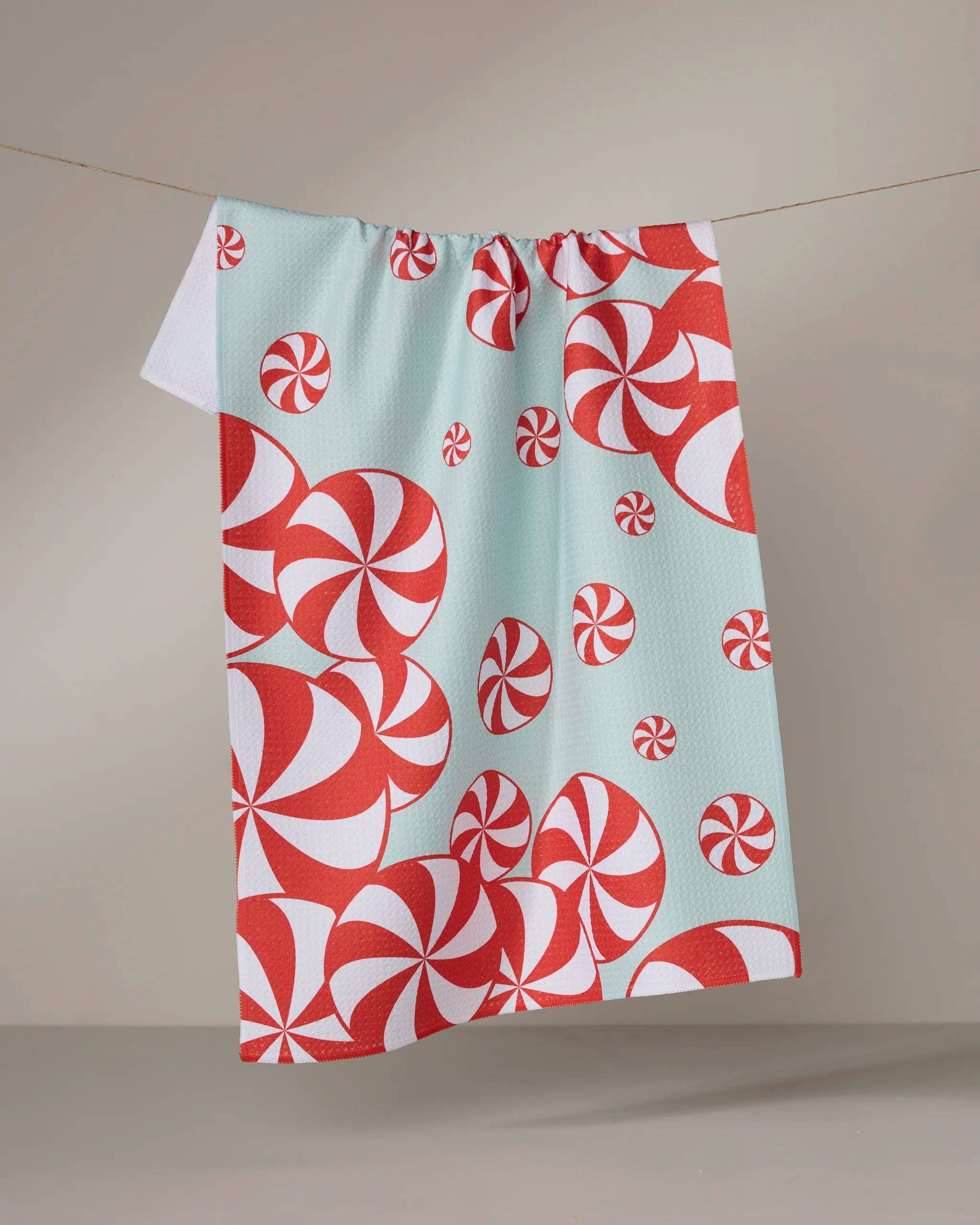 Peppermint Swirl Tea Towel - Geometry