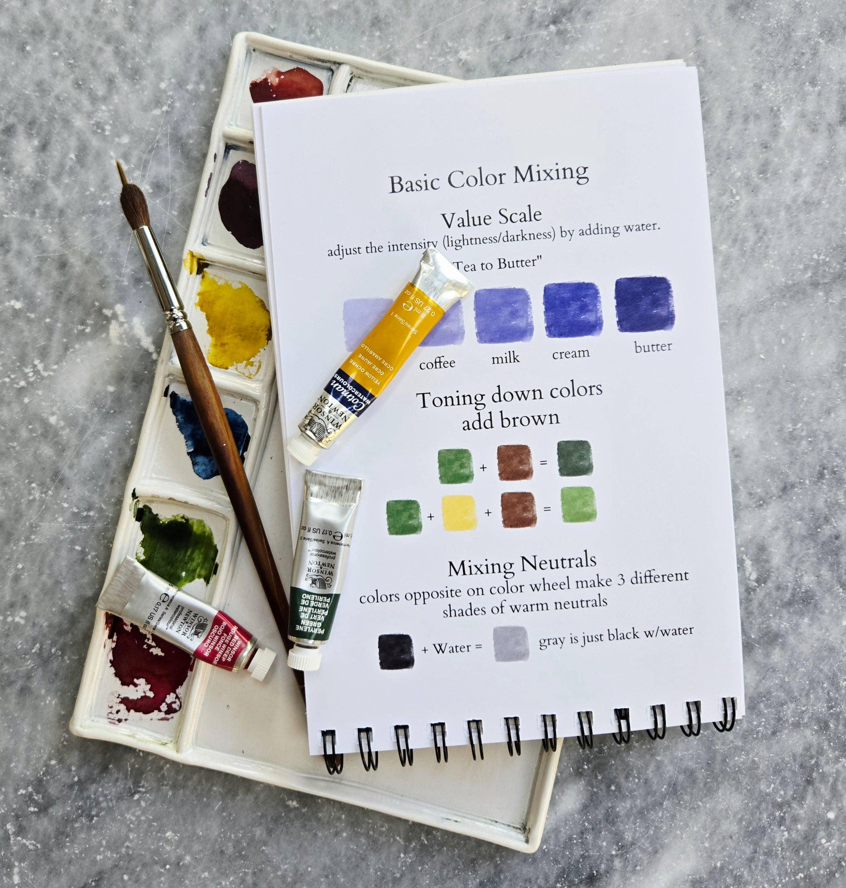 Watercolor Workbook, Spiral Bound, Christmas