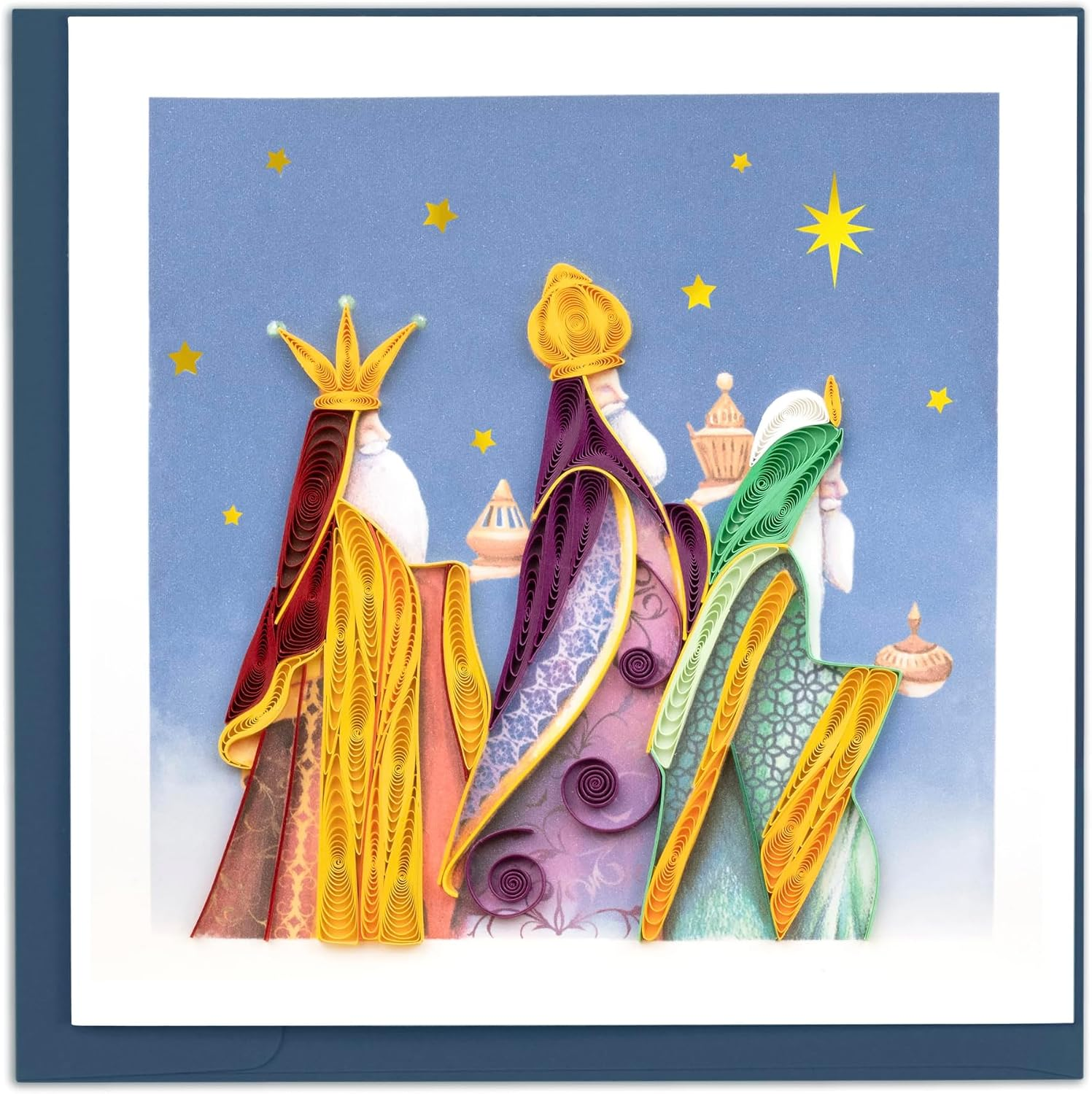 Quilling Three Wise Men Card