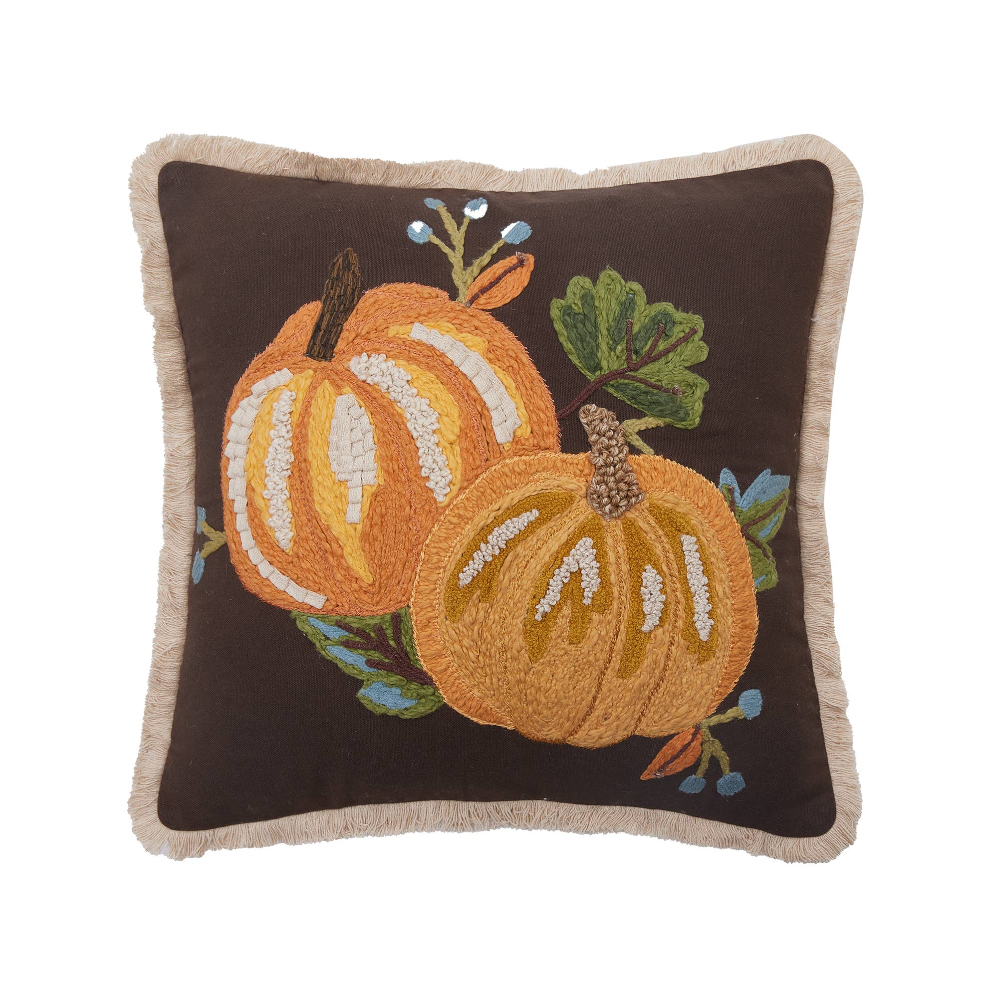 Harvest Brown Pumpkin Pillow