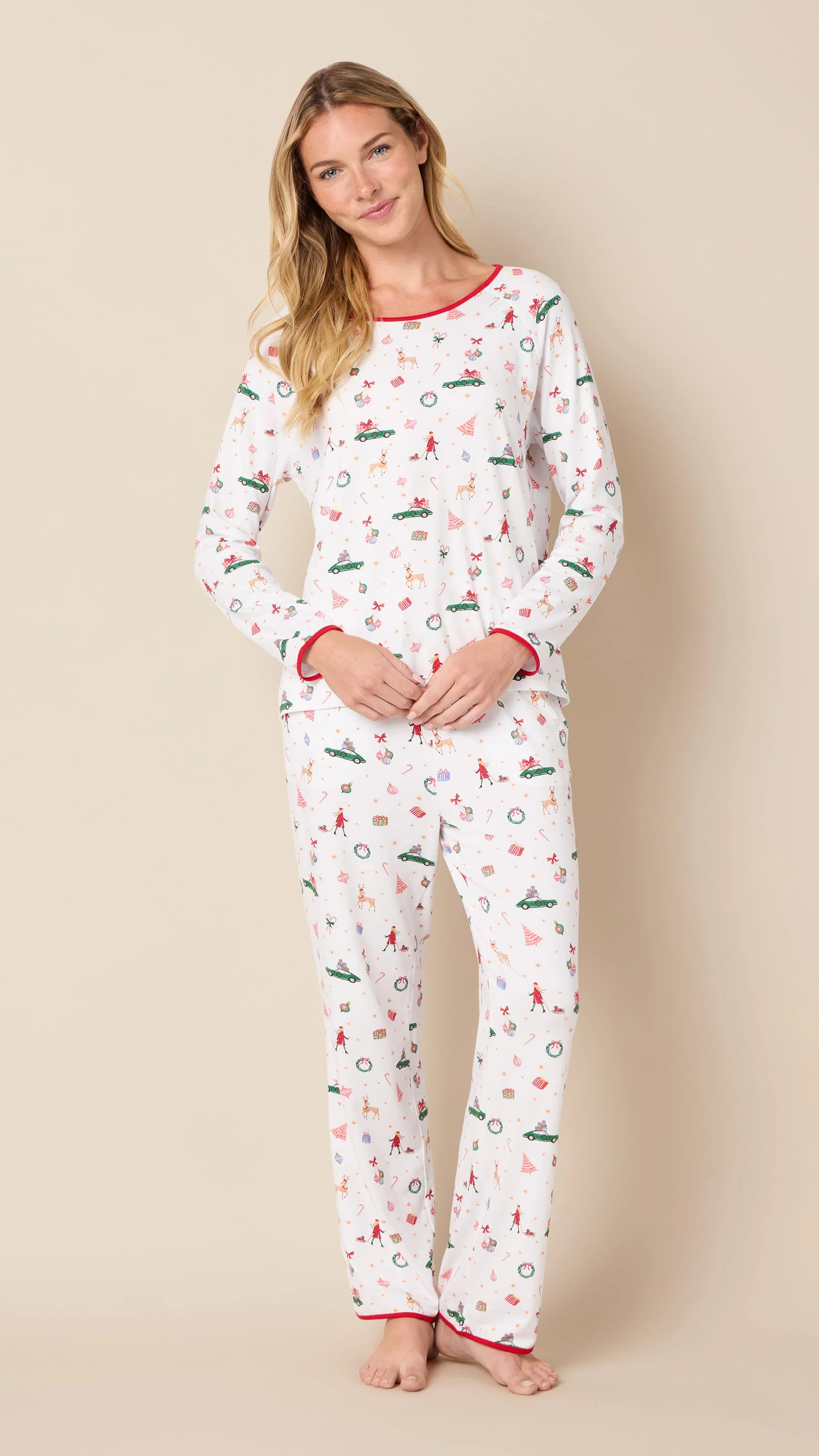 A Merry Little Stroll Knit Pajamas-Medium