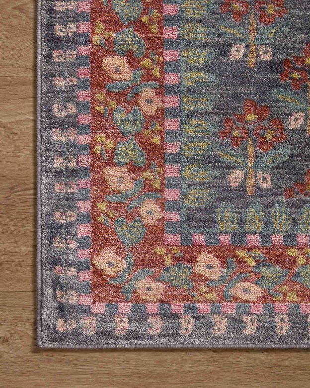 Rifle Paper Co. x Loloi Fiore Rug – Navy (2'7" x 4')