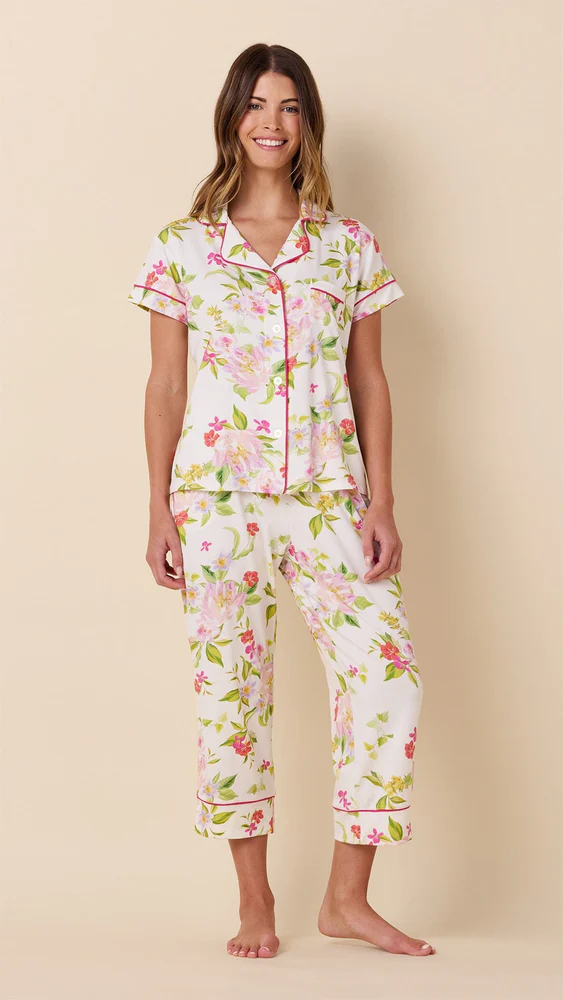 Florentina Cotton Capri Pajamas set