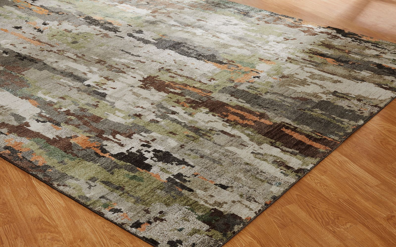 Harlow Khaki and Grey Rug (8'x10')