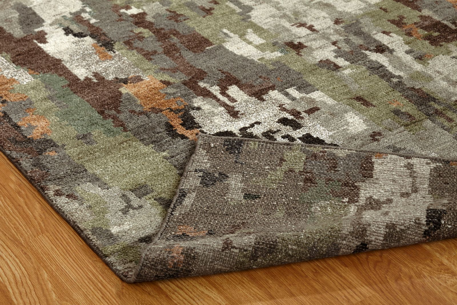 Harlow Khaki and Grey Rug (8'x10')