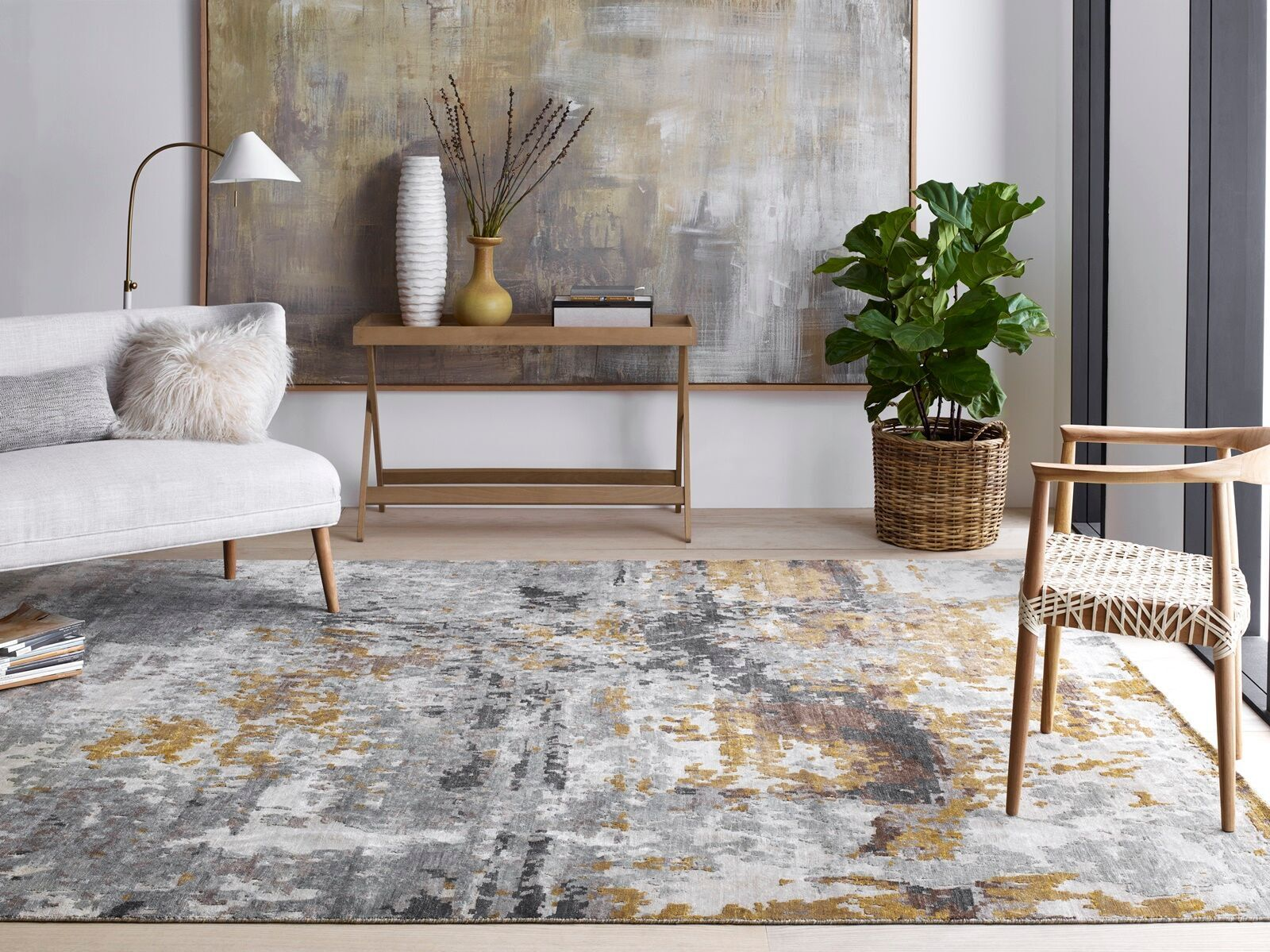 Juno Grey Tones Area Rug (2'x3')