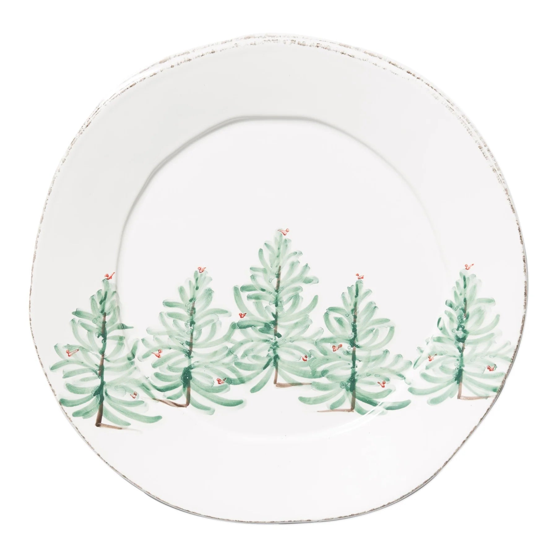 Lastra Holiday Round Ceramic Platter