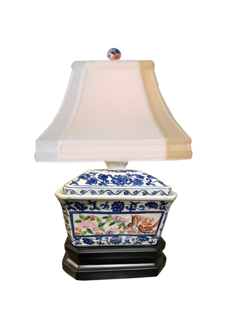 Porcelain Tea Caddy Box Lamp