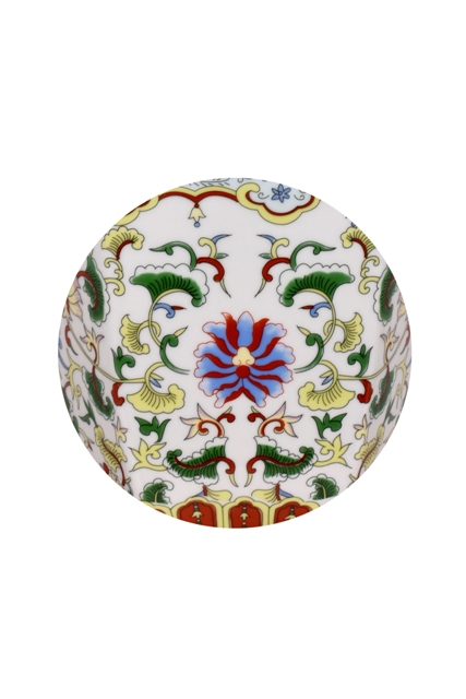 Porcelain Floral Pomegranate Vase Lamp