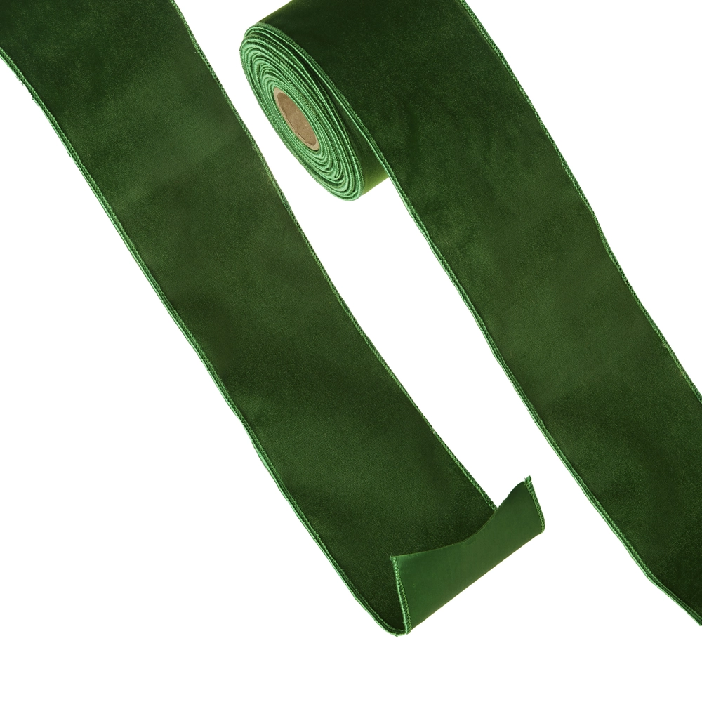 Evergreen Velvet Ribbon 4"w x 10 yds