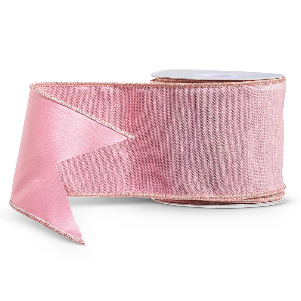 Metallic Pink Ribbon 4" x 10 yds