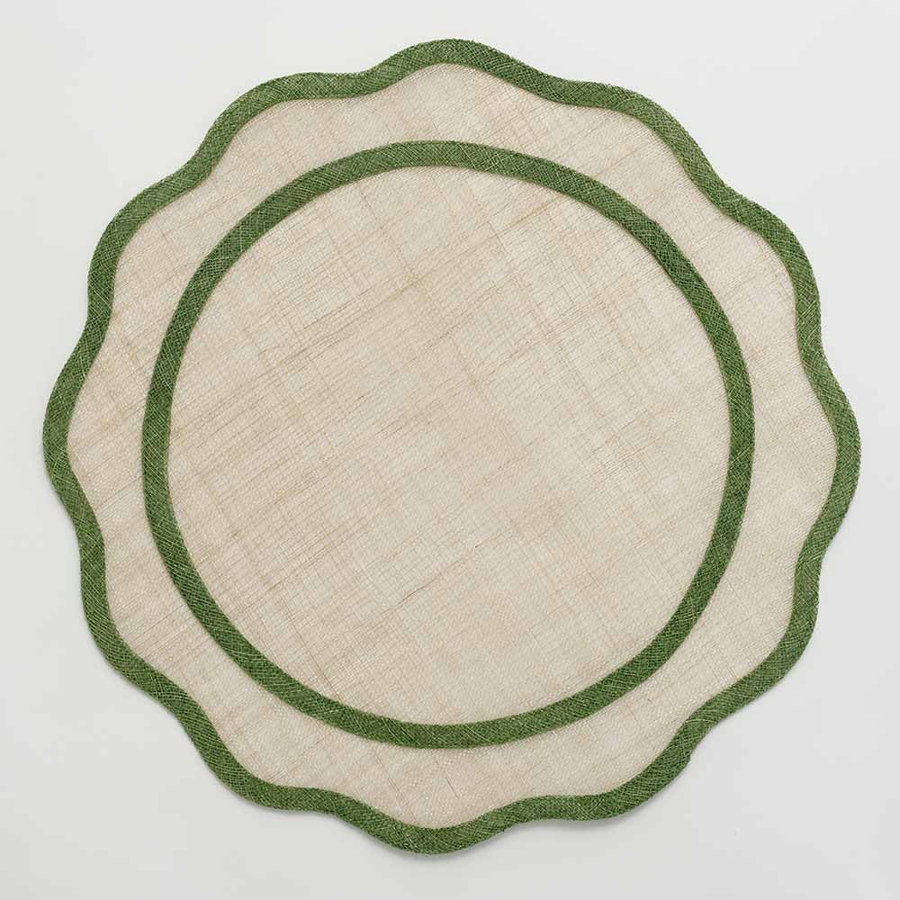 Scalloped Rice Paper Placemat