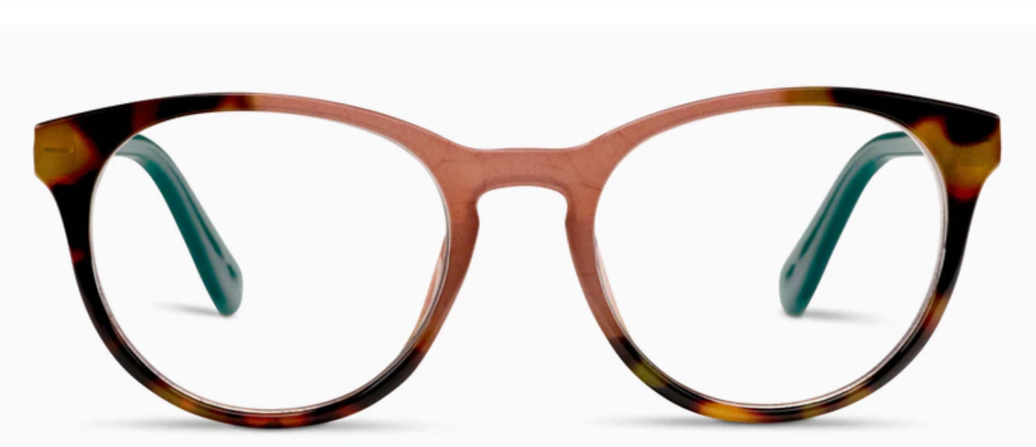 Ember (Blue-Light) Glasses Tortoise Rose - Strength 2.25