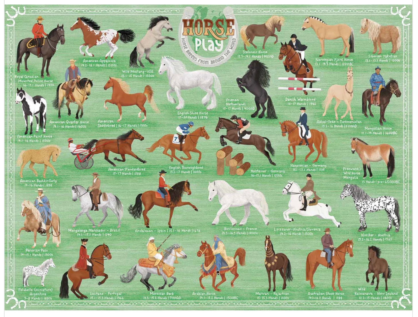 Horse Play Puzzle- 500 Piece