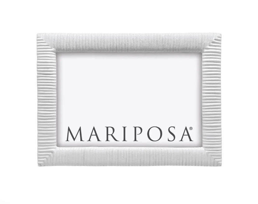 White Woven Frame, 5x7