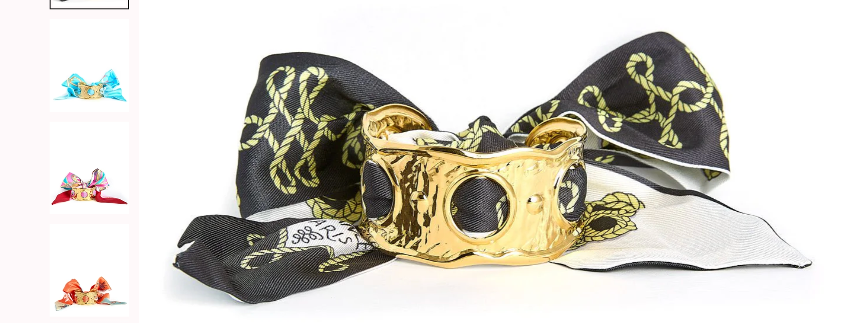 Scallop Gold Scarf Cuff