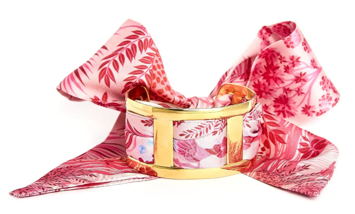 Wyatt Pink Safari Scarf Cuff