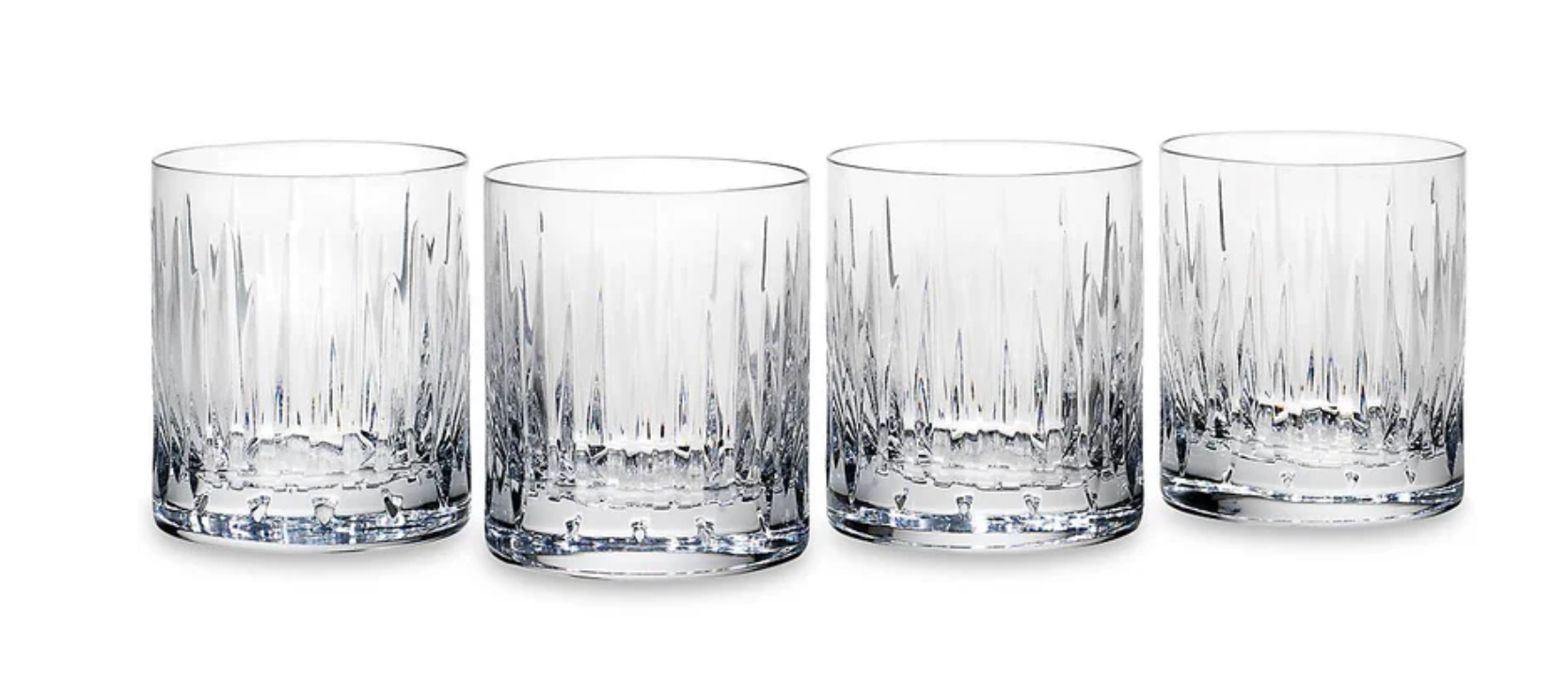 Soho Crystal Double Old Fashioned Glasses: Set of 4