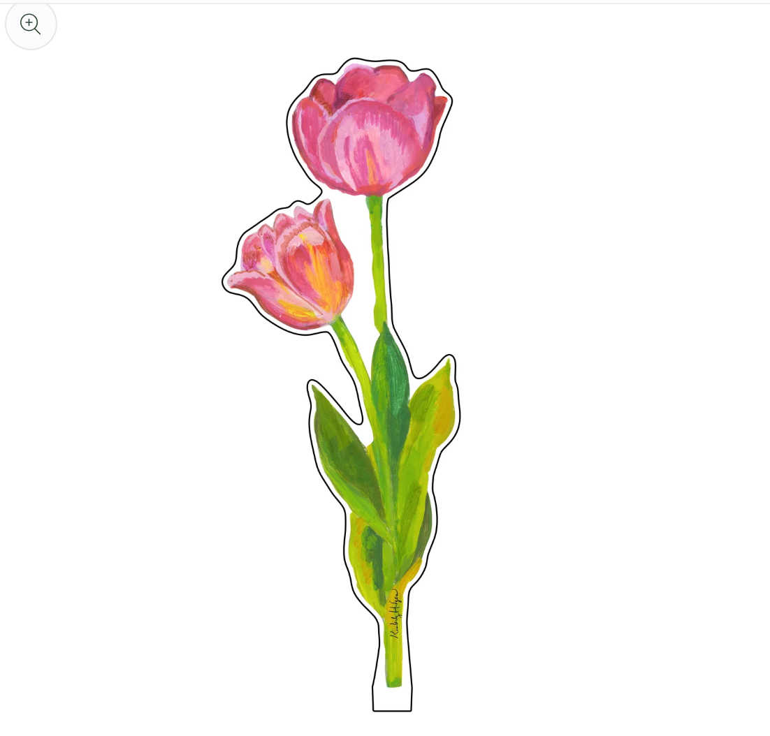 Pink Tulip Acrylic Flower, Large